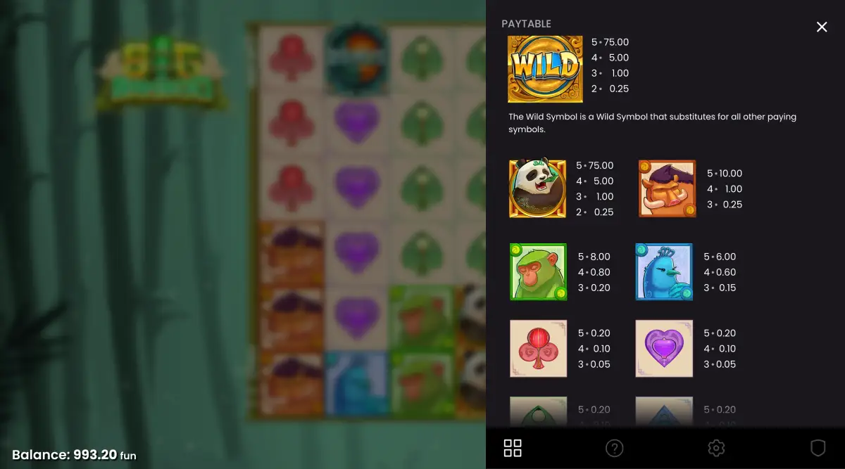 Spielen Sie den Slot Big Bamboo im Online-Casino